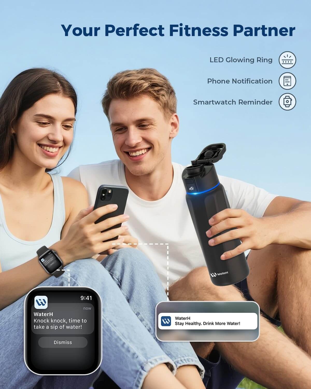 WaterH BOOST – Die smarte Trinkflasche, die für Dich mitdenkt