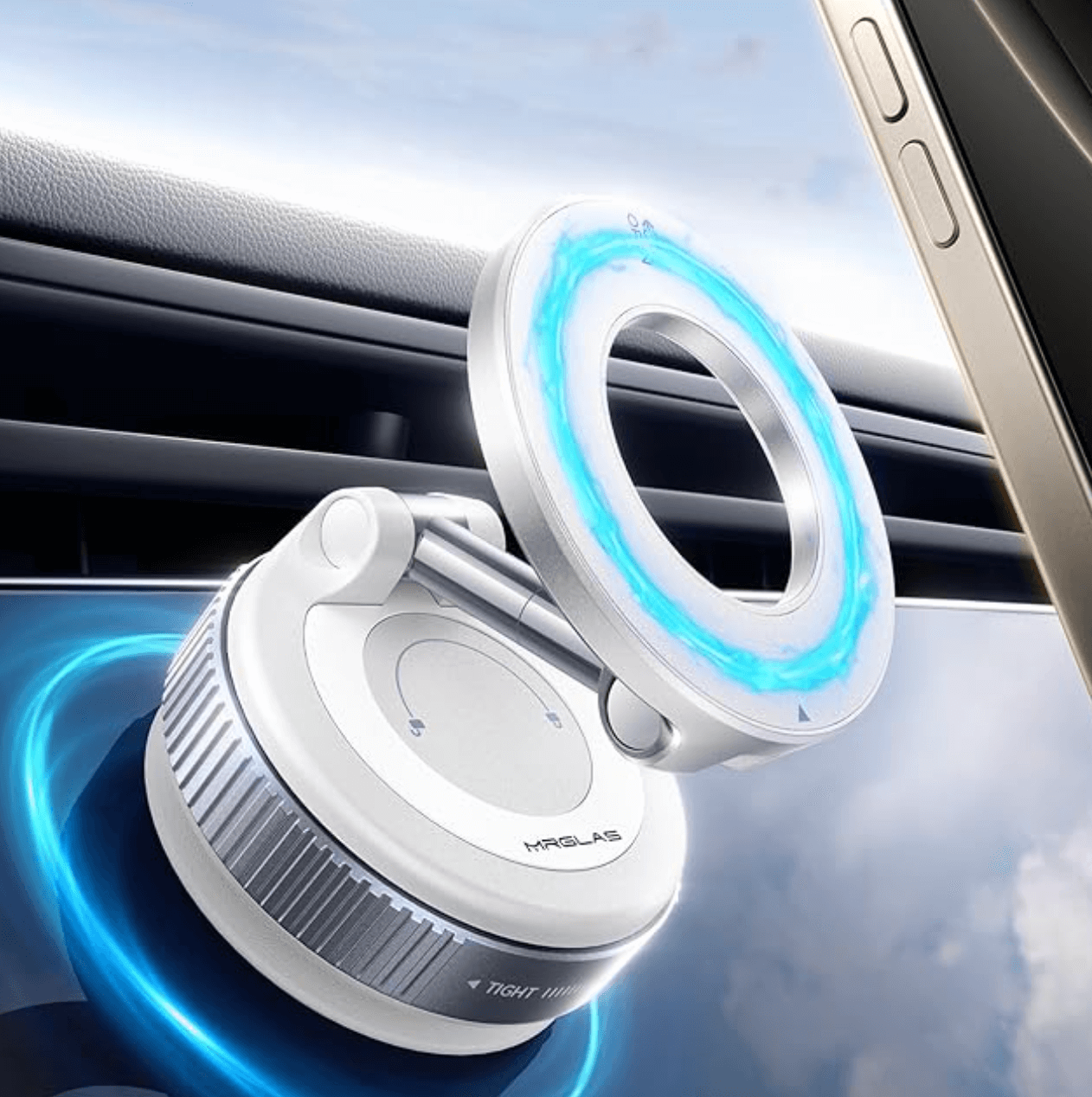 Model 2025 Magnet-Halterung mit Vakuum – bombenfest & rückstandsfrei entfernbar